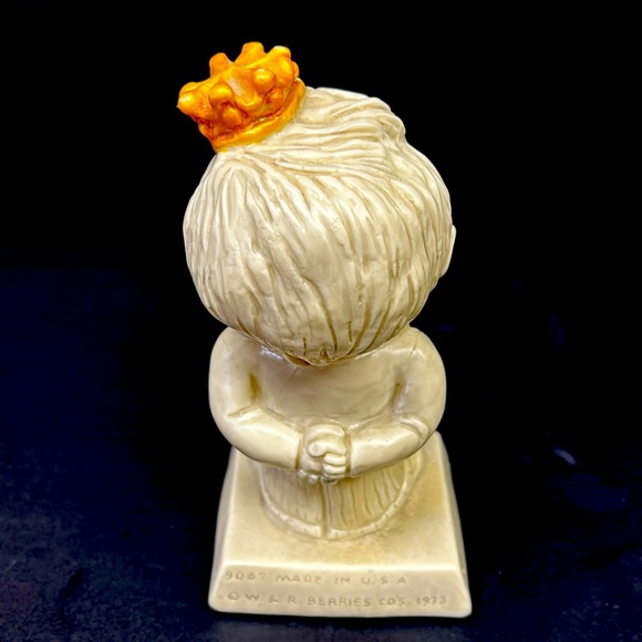 Vintage RUSS BERRIE kitsch “The King Of Dad’s “ hard plastic figure - Picture 3 of 9